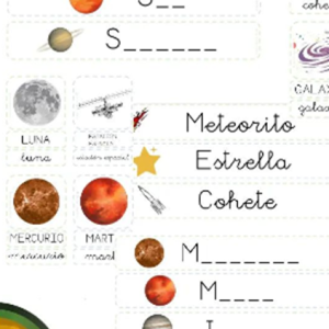 Dossier de los planetas en distintos idiomas