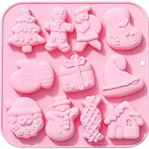 Molde Silicona Navidad Divertida