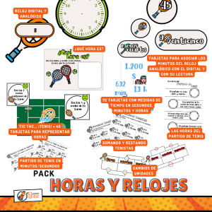 Pack las horas y los relojes