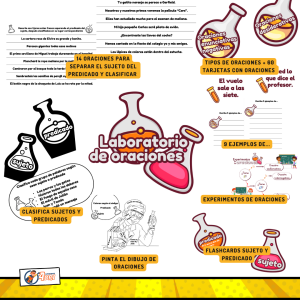 Laboratorio de oraciones