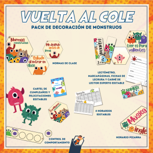 Pack decoration de aula: MONSTRUOS