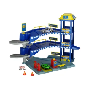 Estación de rescate Dickie Toys con 2 coches, azul