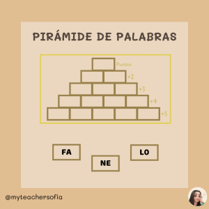 Pirámide de palabras