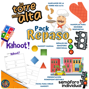 Pack repaso: la torre más alta, kahoot y semáforo individual