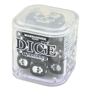 Warhammer – Dados Dice Set 12 mm – Color Negro