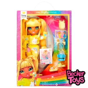 Muñeca Sunny Fiesta pijama Rainbow High Junior 22cm