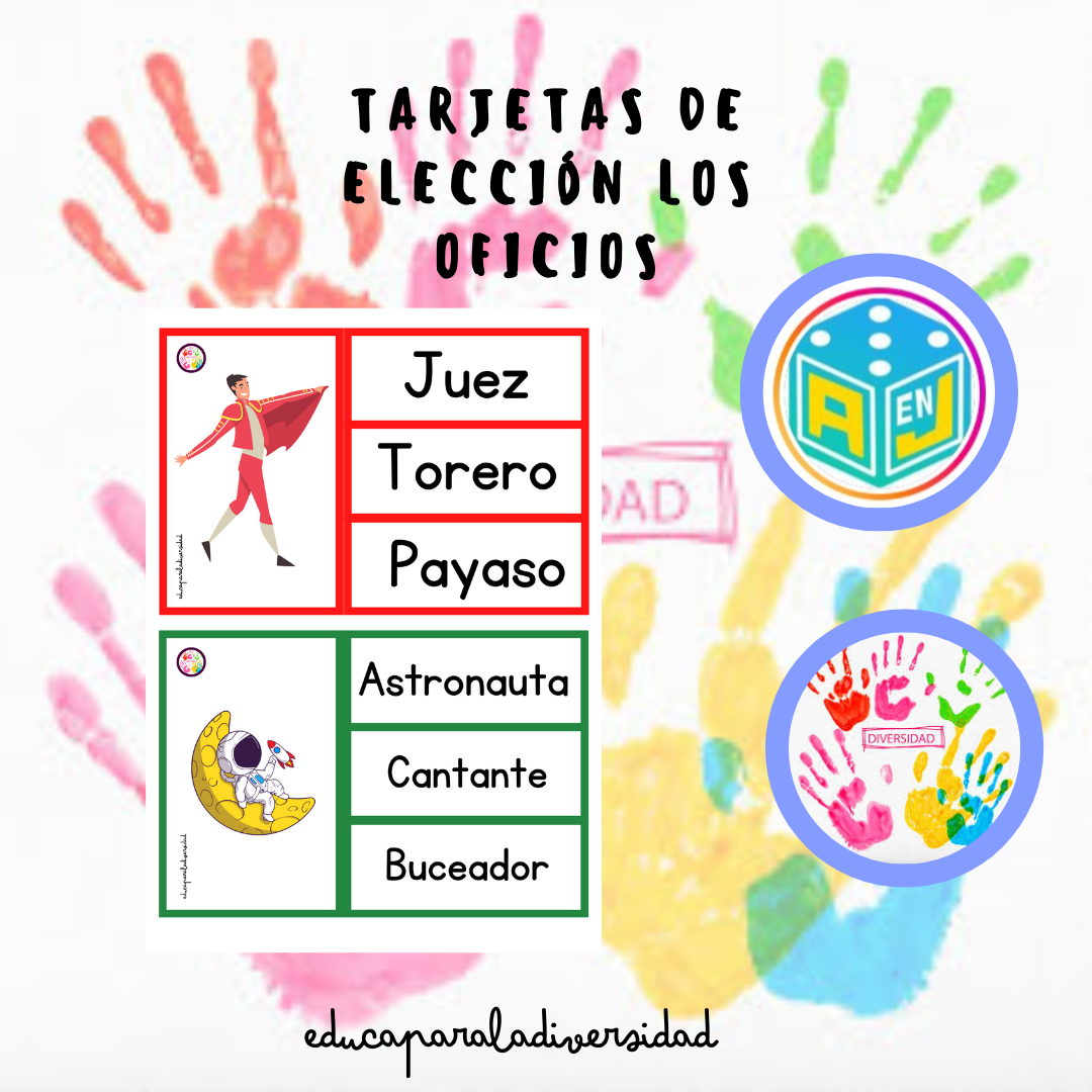 TARJETAS DE ELECCIÓN LECTURA LOS OFICIOS
